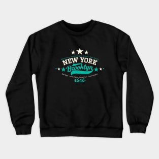 New York Brooklyn - Brooklyn Schriftzug - Brooklyn  Logo Crewneck Sweatshirt